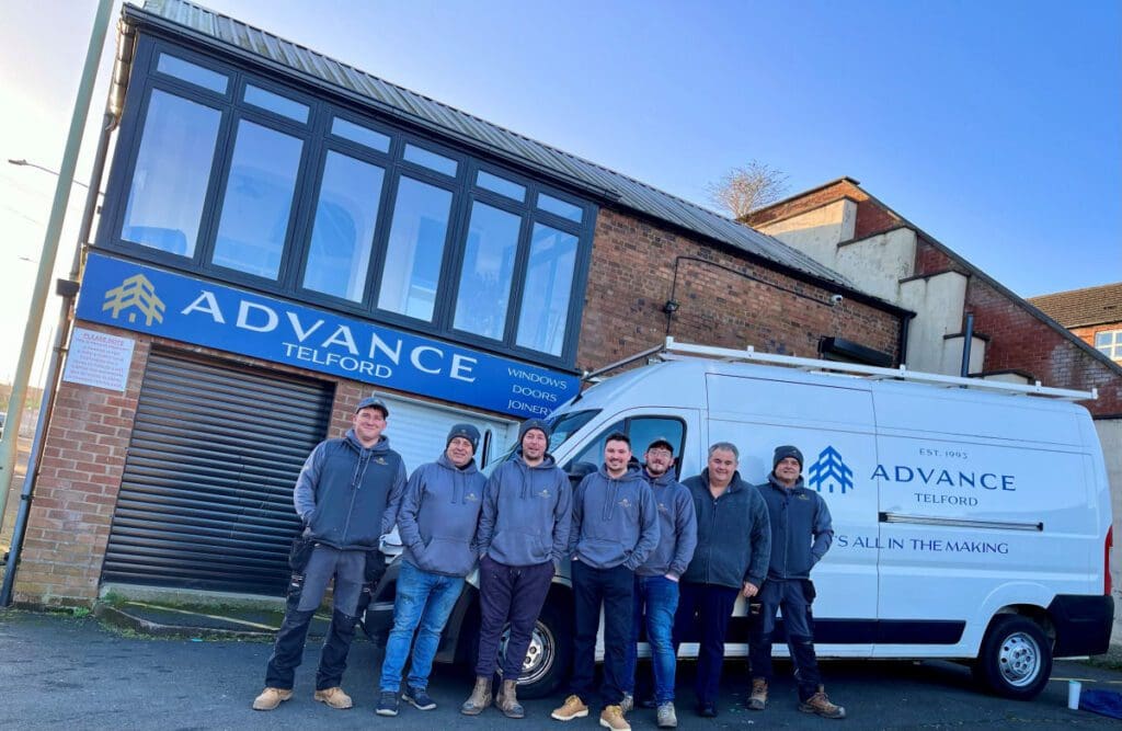 The team at Advance Telford at the current Gower Street premises
