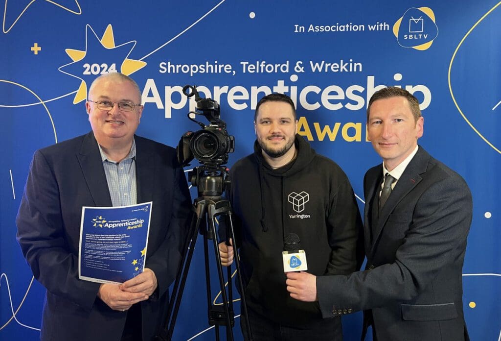 Carl Jones Dan Smith and Chris Pritchard launched the awards at Telford Skill Show