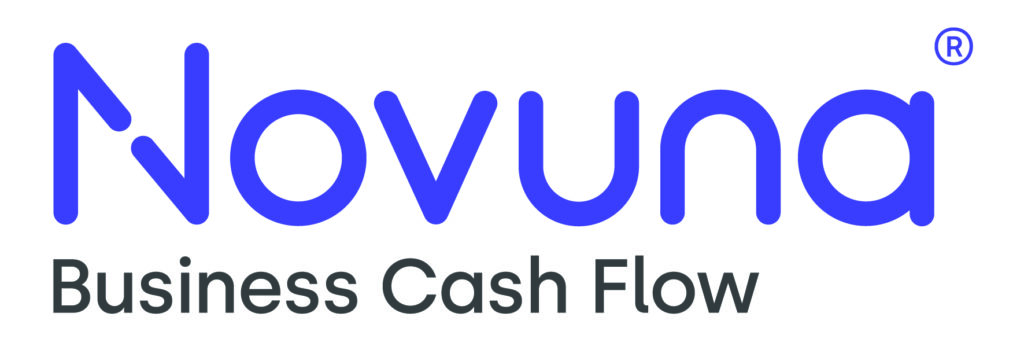 Novuna Stacked Logo BusinessCashFlow PurpleandGrey