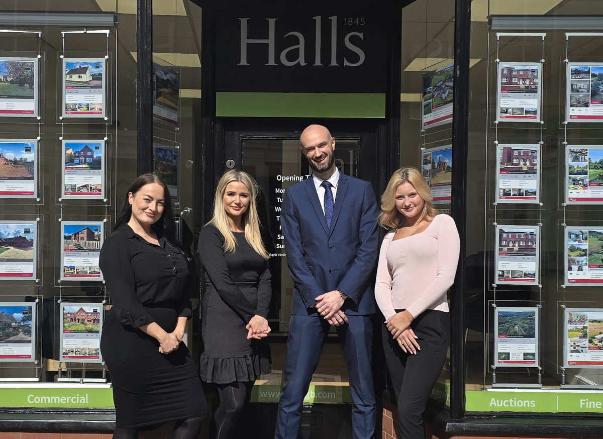 Halls new Telford office team