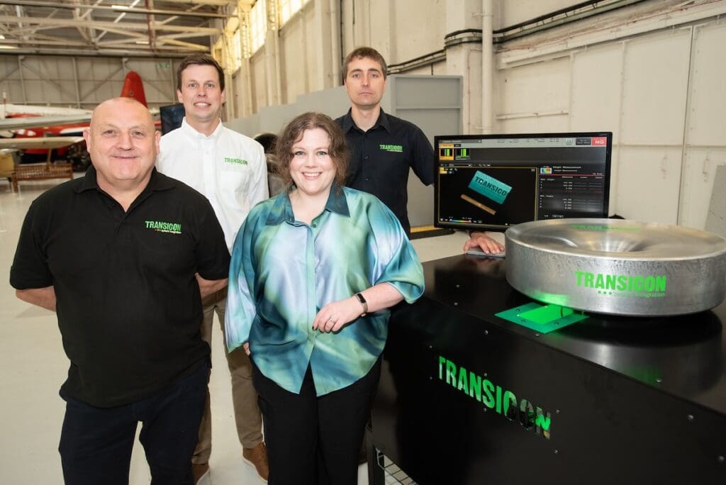 Transicon general manager Jennifer Hughes pictured with Mark Jones Tom Busby and James Walklett