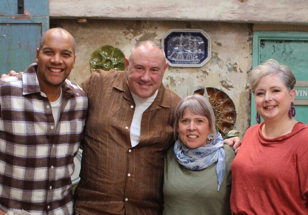 Sharon with the show team