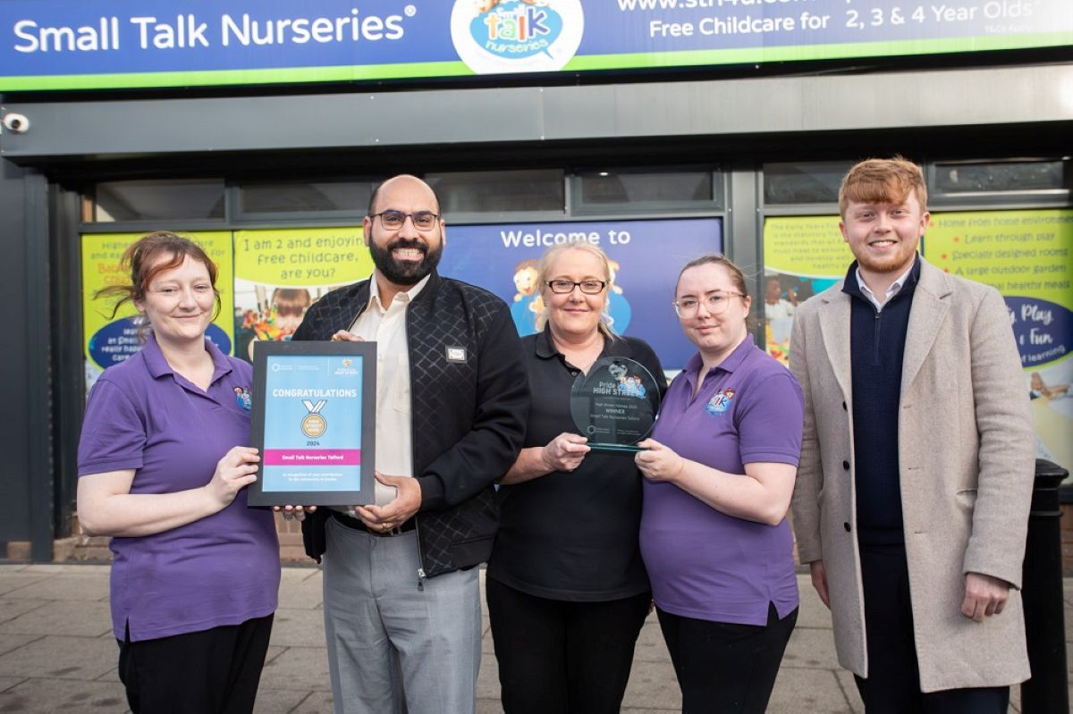 Small Talk Nurseries in Dawley is one of many businesses which has been supported by the Pride in Our High Street programme (1)