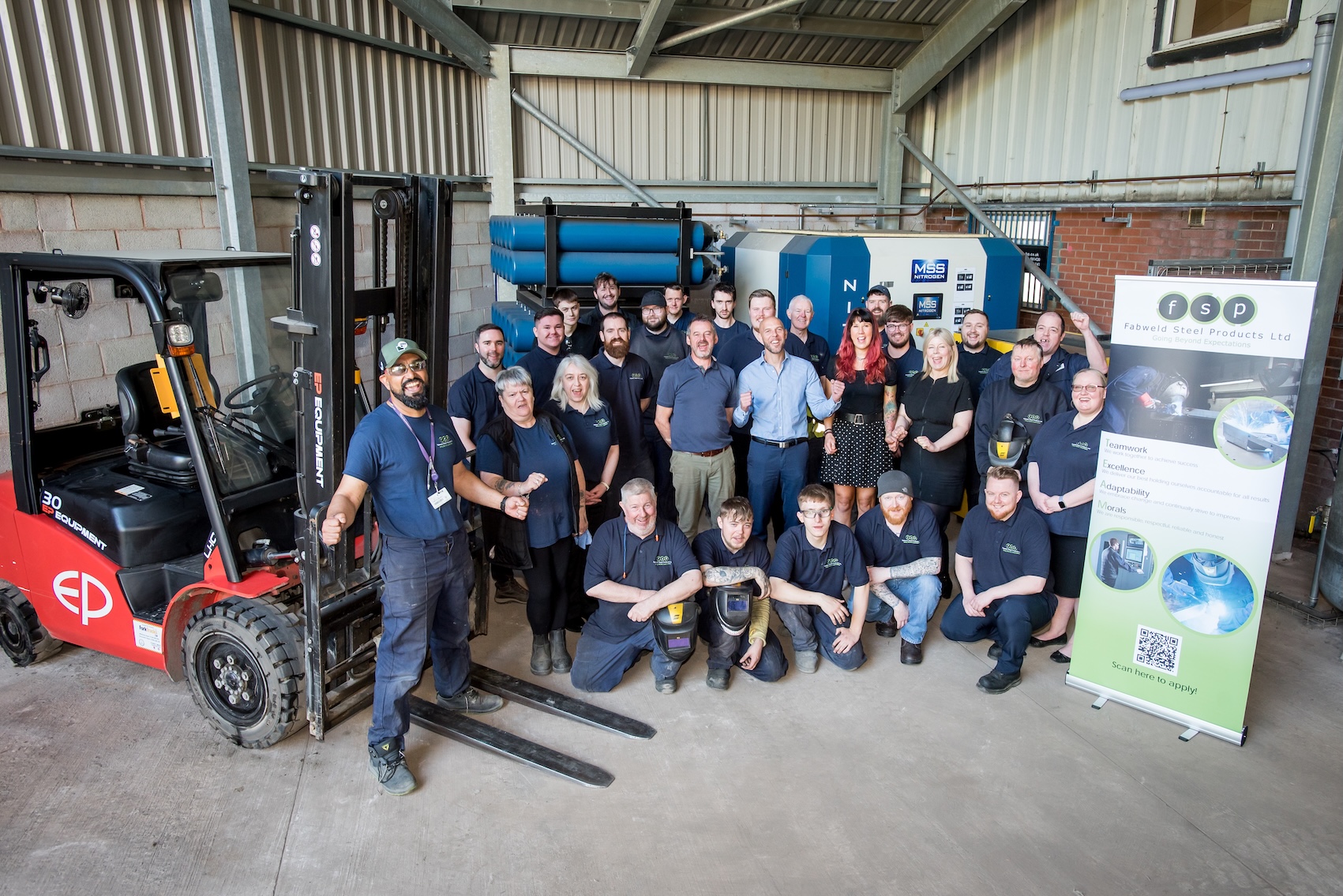 The FSP team celebrate their success