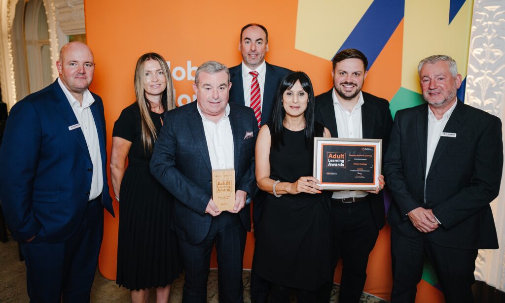 The Telford College team with their award. Picture WMCA