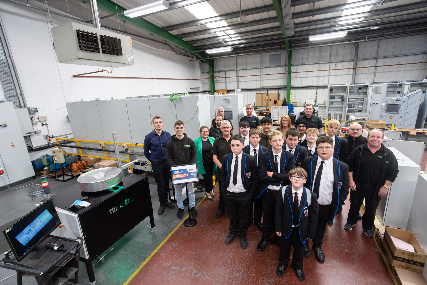Burton Borough School Students visit Transicon for National Manufacturing Day