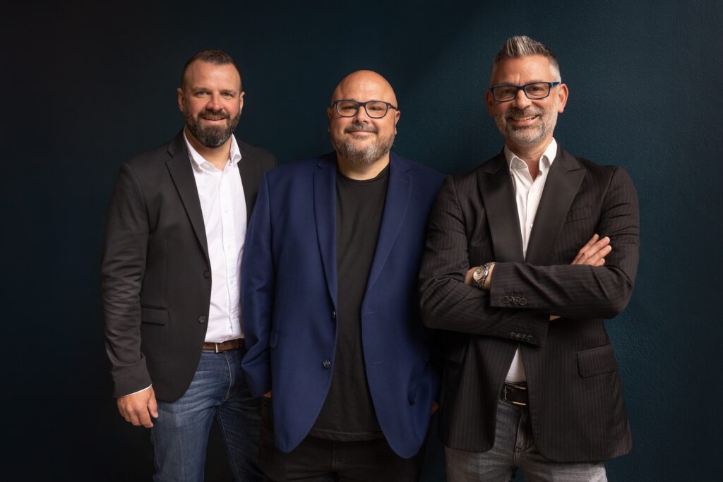 D4S directors l r James McNee Daniel Leech Jonathan Lock