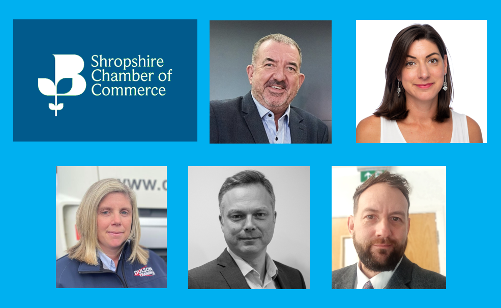 The four new directors of Shropshire Chamber of Commerce