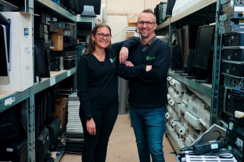 Nicola Atkins and Matt Giles of Preloved Tech Ltd