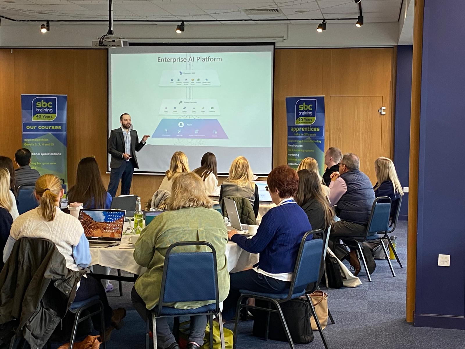 An 'Adopting AI' course run by SBC Training