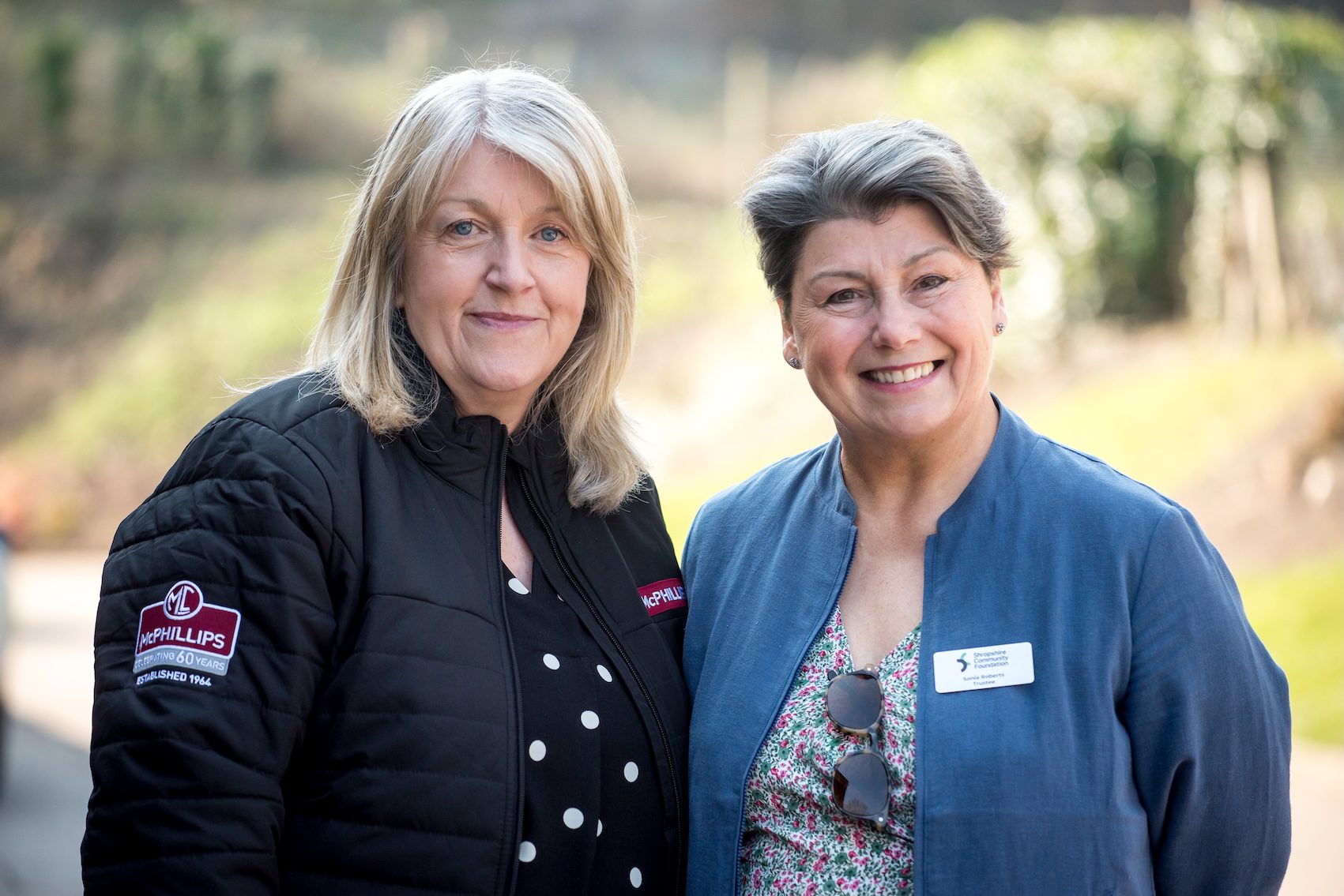 Val Hardy company secretary for McPhillips and Sonia Roberts trustee at Shropshire Community Foundation (1)