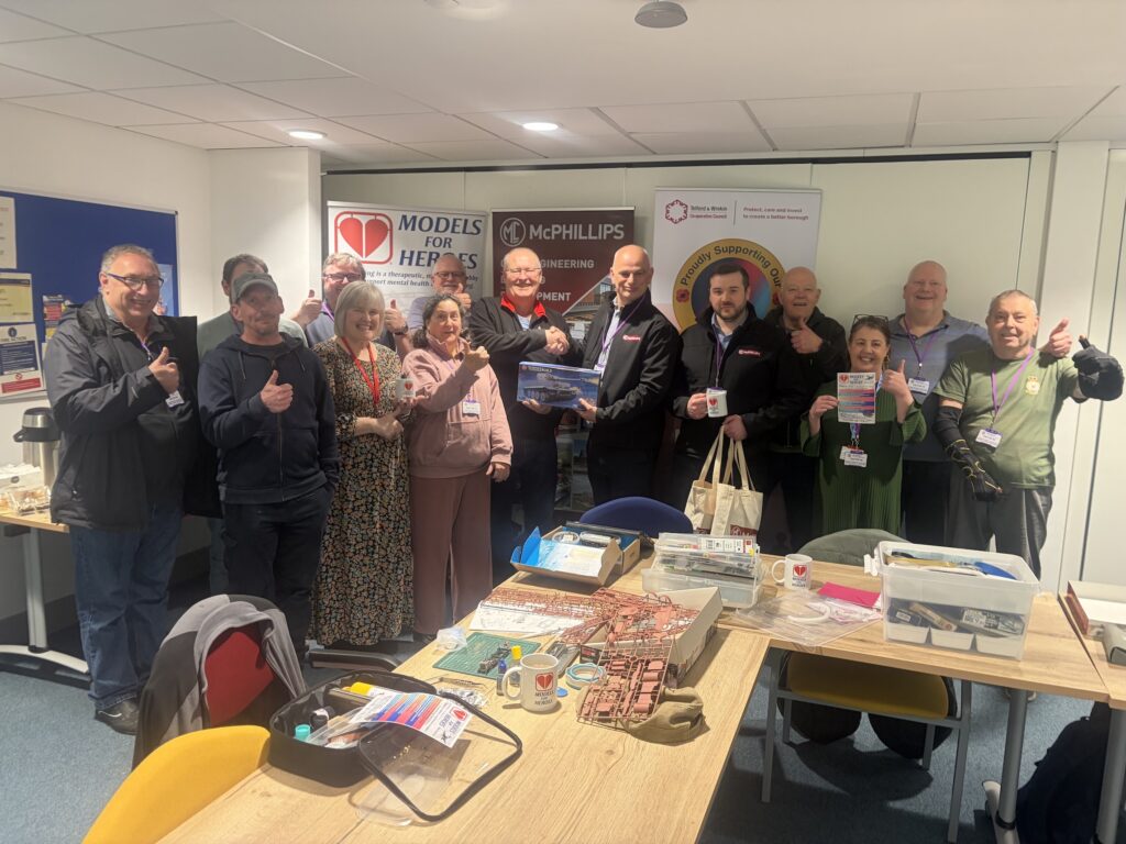 The McPhillips team attended the Models for Heroes event at Telford Fire Station