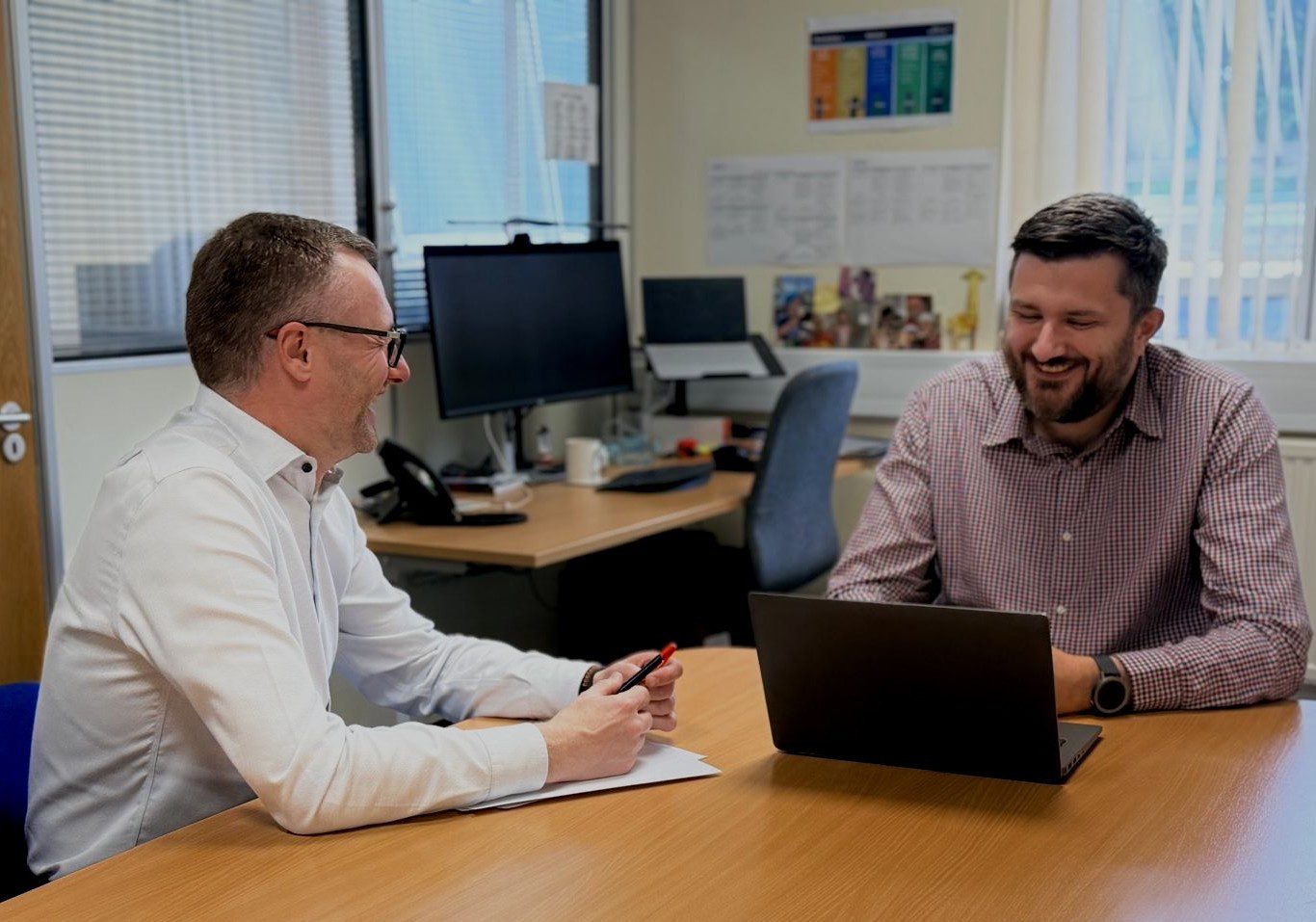Chris Pallett left is offering businesses a clear and honest assessment of AI readiness