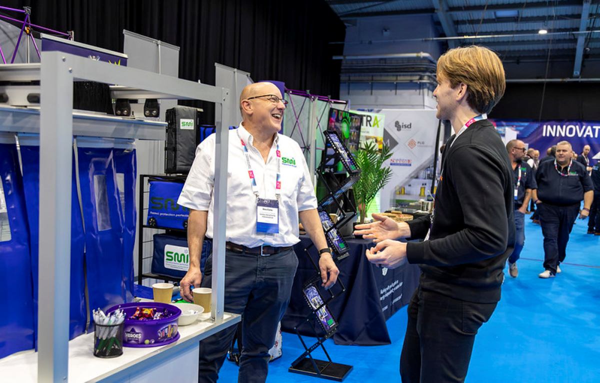 SMI promoting its products at the Cold Chain Live exhibition in Telford